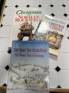 Lot of 3 Vintage Christmas Books ALL HB Rockwell, Helen Steiner Rice, Memories - Picture 1 of 10