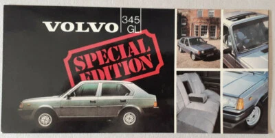 Volvo 345 GL Special Edition Postcard Brochure - Image 1 of 2