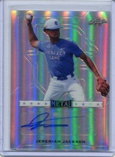 2017 Leaf Perfect Game Metal All American Silver Proof Jeremiah Jackson Auto 1/1