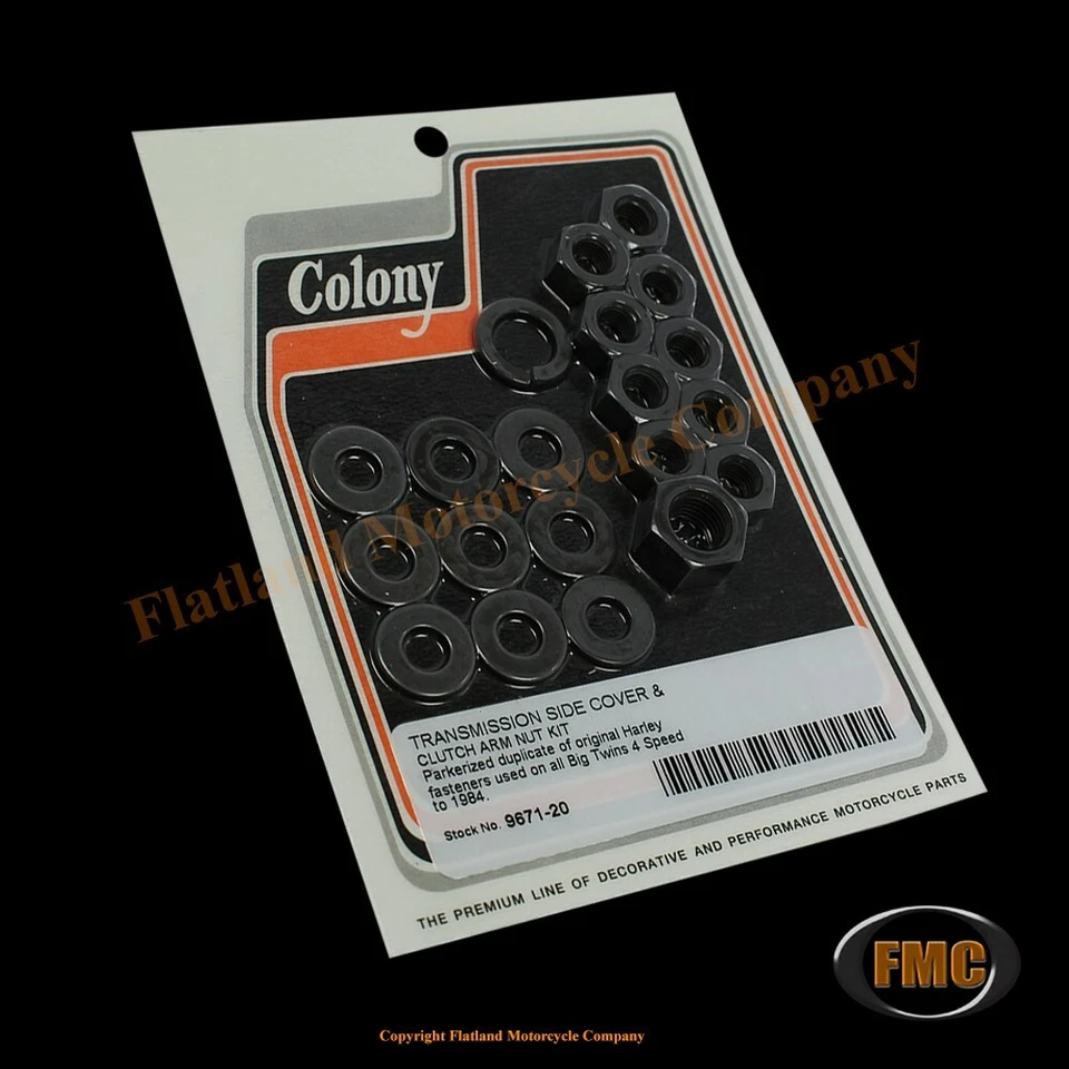 Colony 9671-20, Transmission Side Cover Kit, 1936-E1984 Big Twin 4-Speed, Park - Image 1 of 1