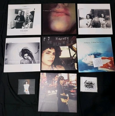 PJ Harvey 7 Vinyl Lot NM Reissues + White Chalk & Let England Shake CDs - Image 1 of 3
