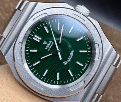 Reloj Hombre YEMA "Wristmaster" Traveler Micro-Rotor Verde YWTR22-ZMS Foto 1 de 4