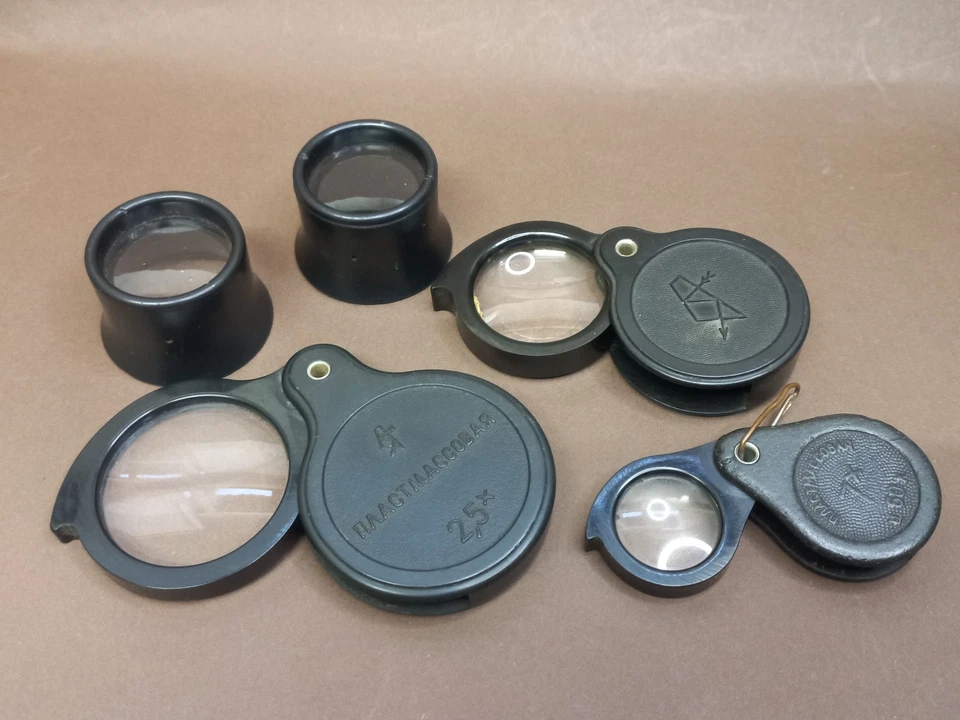 Soviet Magnifying Glass 7x/4x/2,8/2,5/1,7, USSR Watch Loupe,Jewelry Magnifying - Image 1 of 4