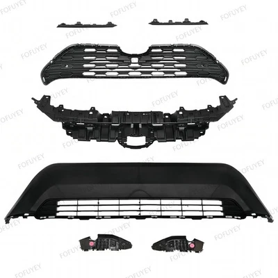 7PC For RAV4 2019-2024 Front Bumper Radiator Upper Lower Grille Mount Bracket - Image 1 of 4