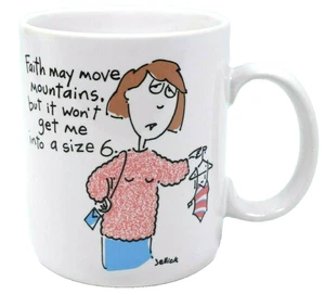 1988 Hallmark Shoebox Greetings Weight Loss Humor Coffee Mug Cup with Box - Picture 1 of 11