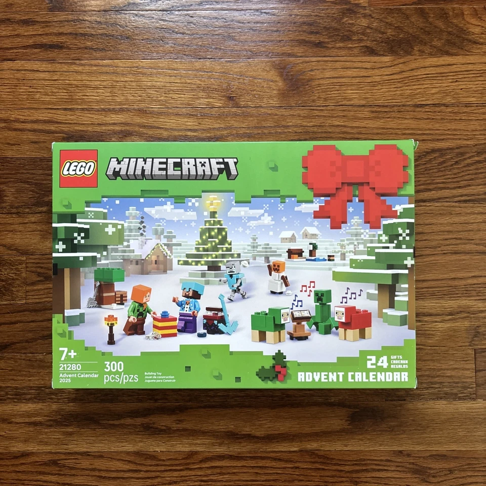 LEGO Minecraft 24 Days Winter Christmas Advent Calendar 2025 (21280) New Sealed - Image 1 of 4