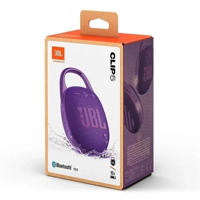 JBL Clip 5 Mini Portable Bluetooth Waterproof Speaker Music Player-Purple - Image 1 of 4