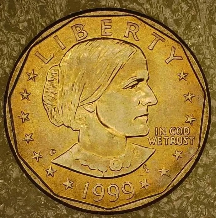 Uncirculated 1999 Susan B Anthony Dollars (1979-1981, 1999) for