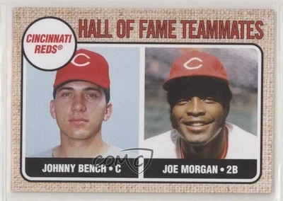 2019 Throwback Thursday #TBT Online Exclusive /851 Johnny Bench Joe Morgan HOF - Image 1 of 2