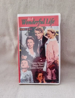 Its a Wonderful Life VHS (1946) Colorized Version 50th Anniversary James Stewart - Image 1 of 4