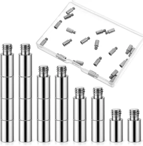 20 PIEZAS Postes de Extensión para Álbum de Recortes Tornillos 12mm Álbum de Fotos Encuadernación Recarga Espaciadores - Imagen 1 de 7