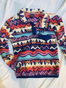 Youth PATAGONIA FLEECE PULL OVER SMALL 7/8 - Picture 1 of 3