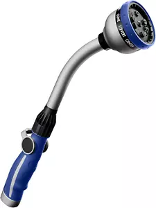 Watering Wand Heavy Duty, Metal Garden Hose Wand with 10 Spray Patterns, 15-Inch - Picture 1 of 7