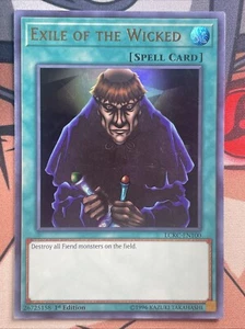 Exile of the Wicked - NM - LCKC-EN100 - 1st Edition - Ultra Rare - Yu-Gi-Oh! TCG - Picture 1 of 1