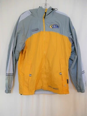 Columbia Hombres Amarillo/Gris Nailon Ciclismo Senderismo Lluvia Chaqueta Rompevientos Abrigo Talla S Foto 1 de 4