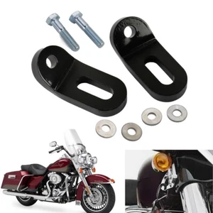 Touchless Tie-Downs Mount Brackets Steel For Harley Touring FLH/T Road Glide New - Picture 1 of 9