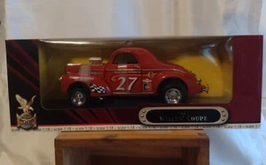 2001 Road Signature Deluxe Edition 1:18 Scale 1941 Willys Coupe Red #27 Die Cast - Picture 1 of 3