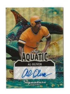 2025 Leaf Signature Series AL OLIVER Autogramm Aquatic Shimmer PIRATES #1/1 - Bild 1 von 2