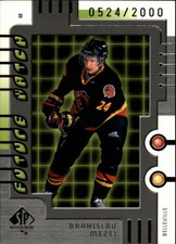 1999-00 SP Authentic Calgary Flames Hockey Card #124 Branislav Mezei Rookie