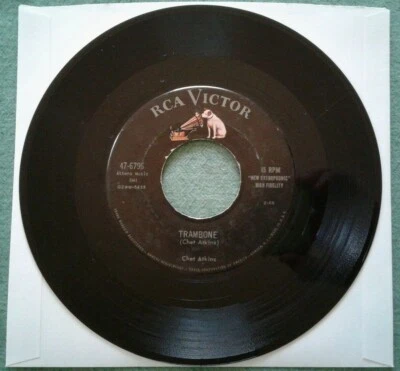 Chet Atkins "Trambone / Blue Echo" 7" 45 rpm record 47-6796 - Image 1 of 2