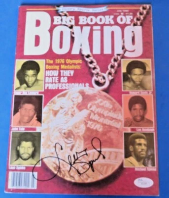 LEON SPINKS SIGNED MAGAZINE 1980 ~ JSA I61089 ~ Boxing Autograph - Image 1 of 2