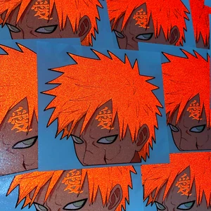 CALCOMANÍA DE COCHE GAARA REFLECTIVE ANIME PEEKER NARUTO SHIPPUDEN - Imagen 1 de 2