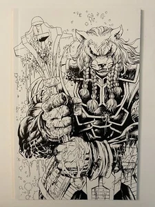 Skybound X #25 Boceto de Daño de Batalla Cómic Bestia de Batalla Invincible/500 Casi Nuevo+ - Imagen 1 de 8