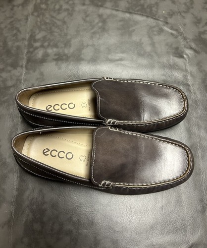 Scarpe mocassino casual Ecco TG 41 7 7 5 marrone moka slip on pelle