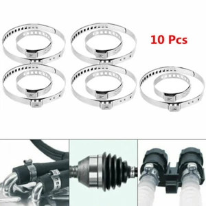10Pc Car Universal Axle CV Joint Boot Crimp Clamp Kit Auto CV Joint Banding Clip - Picture 1 of 9