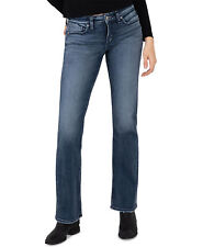 Silver Jeans Co. Women's Elyse Slim Bootcut Jeans (32, Indigo)