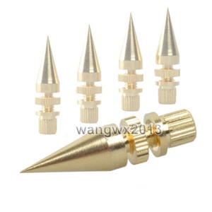 4pcs M6x36 Speaker Copper Spike Pad Isolation Shockproof Stand Feet Base Pad #1 - Picture 1 of 6