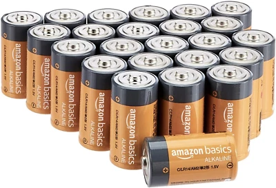 24-Pack C Cell Alkaline All-Purpose Batteries, 1.5 Volt, 5-Year Shelf Life - Image 1 of 4