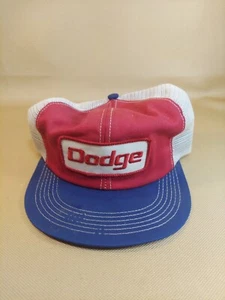 Vintage K-Products Dodge Trucks Racing Trucker Snapback Hat Cap Ram Mesh - Picture 1 of 3