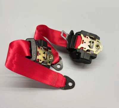 Juego pretensores cinturones de seguridad delanteros Porsche Carrera 911 996 ROJO MATERIAL NUEVO Foto 1 de 3