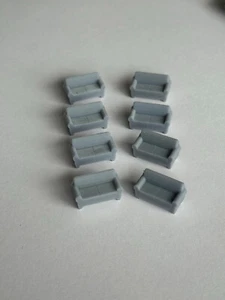 Zweisitzer Sofa 10 Stück SET, Maßtab 1/87 HO Grau Unbemalt - Bild 1 von 5