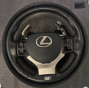 Lexus 14-19 IS200 F-SPORT Steering Wheel With Red Stitching Assembly OEM - Picture 1 of 1