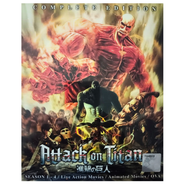 Dvd Attack On Titan Shingeki No Kyojin Legendado 1 2 3 4