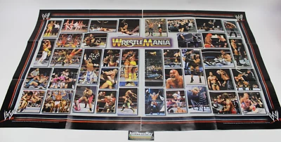 Póster de 2 piezas WWF WWE WrestleMania 2005 41"x 24" combinado Hulk Hogan Stone Cold Foto 1 de 4