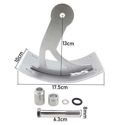 Side License Plate Bracket Holder Curve Silver For Suzuki 06- 13 Boulevard M109R Foto 1 de 4