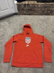 Youth Nike Blue US Soccer Fleece Pullover Hoodie Sweatshirt XL Thumb Hole CN1001 - Picture 1 of 9