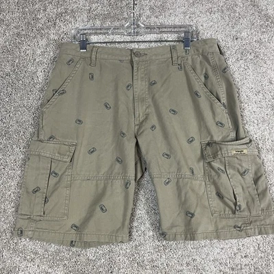 Pantalones Cortos Carga Wrangler Para Hombres 34 Estampado de Lata de Cerveza Exterior Utilidad Bolsillos Verano Foto 1 de 4