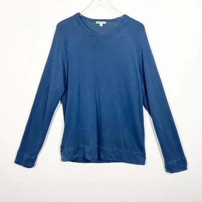 Sudadera ligera James Perse para hombre talla mediana vintage azul algodón Estillo Foto 1 de 4