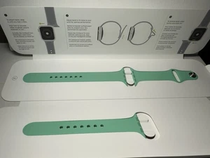 Bracelet sport Apple Watch menthe verte 44 mm 45 mm (RARE) - Photo 1 sur 4