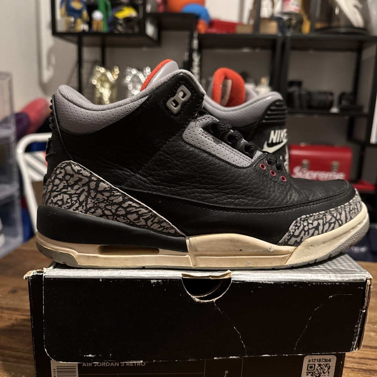 Jordan 3 Retro 2001 Black Cement for Sale - Authenticity Jordan 3 Retro 2001 Black Cement for Sale - Authenticity