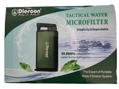 Sistema táctico de purificación de paja con filtro de agua eliminación de patógenos para camping Foto 1 de 4