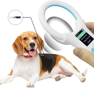 Lector de etiquetas de animales portátil escáner de identificación con microchip para mascotas 134,2 kHz/125 kh BS - Imagen 1 de 23