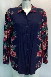 Joules Elvin’s Navy Floral Shirt Size 12 - Picture 1 of 15
