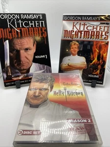 Ramsays Kitchen Nightmares Season 1 & 2 + Season 2 - Hell’s Kitchen LOT X3 - Bild 1 von 24