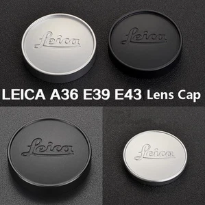 Nueva tapa frontal de metal para lente E43 L39 E39 A36 43 39 36 mm negra/plateada para lente Leica - Imagen 1 de 14