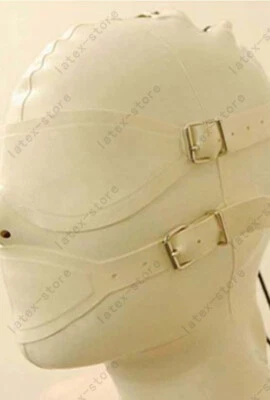 232 Latex Rubber Gummi Masks Hoods eyes mouth blindfold customized lace up 0.7mm - Image 1 of 4